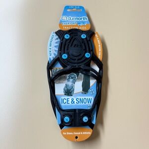 Due North Everyday Ice and Snow Traction Aids Large/XL Black Shoe Cleats Spikes